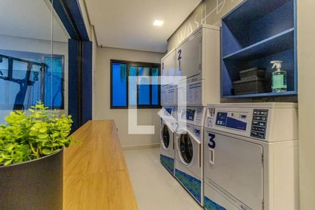 Studio para alugar com 24m², 1 quarto e sem vaga Studio para alugar com 24m², 1 quarto e sem vagaLavanderia