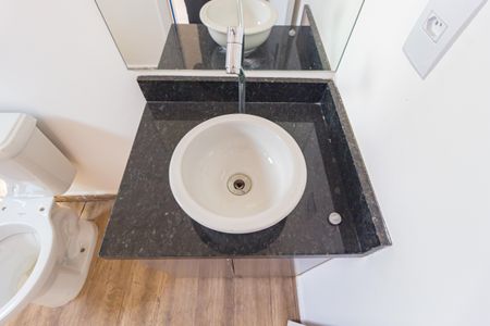 Detalhe - Banheiro de apartamento para alugar com 1 quarto, 28m² em Mooca, São Paulo