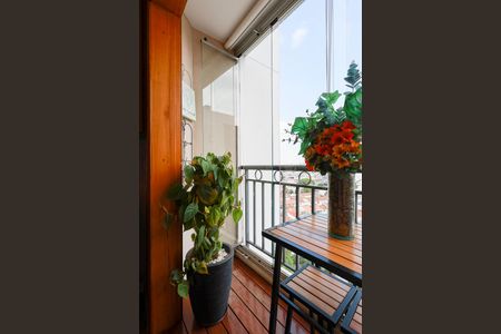 Sacada da sala de estar de apartamento à venda com 2 quartos, 54m² em Vila Roque, São Paulo