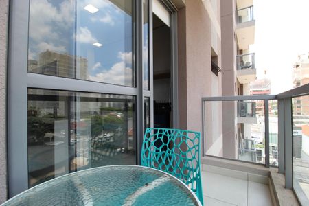Varanda de kitnet/studio à venda com 1 quarto, 25m² em Indianópolis, São Paulo