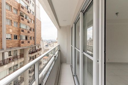 Varanda do Studio de kitnet/studio para alugar com 1 quarto, 29m² em Centro Histórico de São Paulo, São Paulo