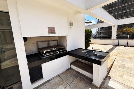 Studio para alugar com 45m², 1 quarto e 1 vagachurrasqueira