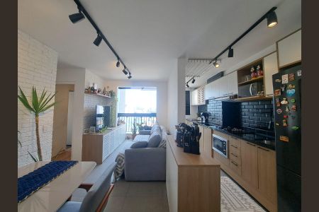 Sala/Cozinha de apartamento à venda com 2 quartos, 52m² em Presidente Altino, Osasco