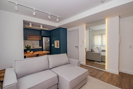 Sala de apartamento à venda com 2 quartos, 63m² em Petrópolis, Porto Alegre