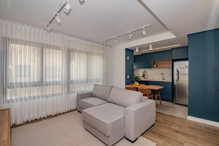 Sala de apartamento à venda com 2 quartos, 63m² em Petrópolis, Porto Alegre