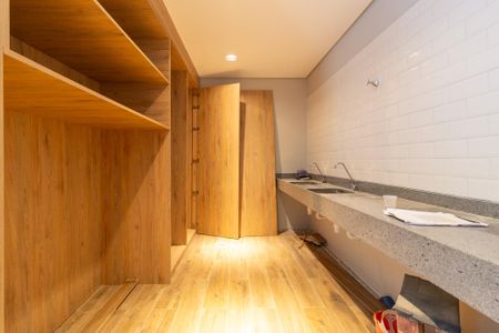 Área comum - Lavanderia de kitnet/studio à venda com 1 quarto, 31m² em Pinheiros, São Paulo