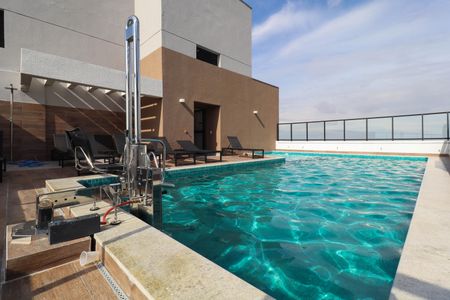 Studio para alugar com 28m², 1 quarto e sem vagaPiscina