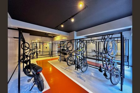 Bicicletário  de kitnet/studio para alugar com 0 quarto, 24m² em Vila Cordeiro, São Paulo