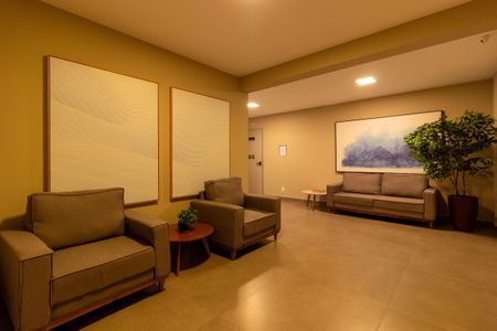 Apartamento para alugar com 73m², 1 quarto e 1 vaga Apartamento para alugar com 73m², 1 quarto e 1 vagaÁrea comum - Hall Social