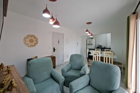 Sala de apartamento para alugar com 2 quartos, 85m² em Canto do Forte, Praia Grande