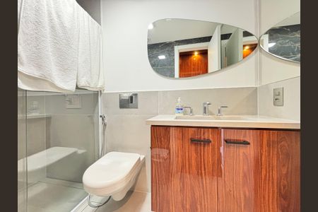 Studio para alugar com 50m², 1 quarto e 1 vaga Studio para alugar com 50m², 1 quarto e 1 vagaBanheiro