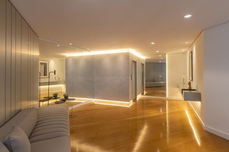 Apartamento para alugar com 240m², 5 quartos e 3 vagasHall social