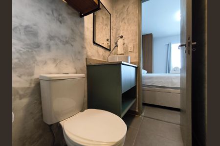 Studio para alugar com 31m², 1 quarto e sem vaga Studio para alugar com 31m², 1 quarto e sem vagaBanheiro