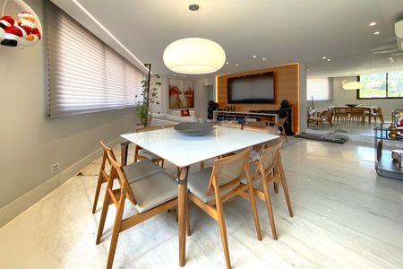 Sala - Jantar de apartamento à venda com 4 quartos, 372m² em Serra, Belo Horizonte