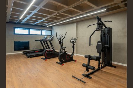 Studio para alugar com 26m², 1 quarto e sem vaga Studio para alugar com 26m², 1 quarto e sem vagaÁrea comum - Academia