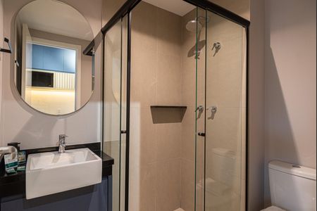 Banheiro de kitnet/studio à venda com 1 quarto, 22m² em Paraíso, São Paulo