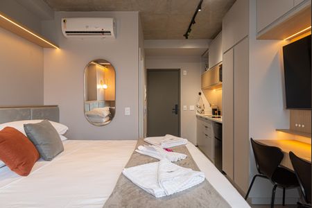 Studio à venda com 22m², 1 quarto e sem vaga Studio à venda com 22m², 1 quarto e sem vagaQuarto