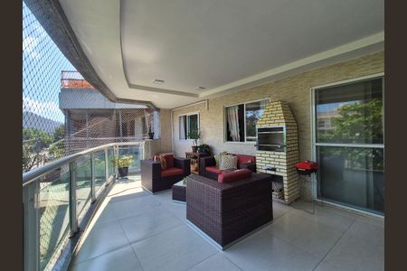 Varanda  de apartamento à venda com 3 quartos, 114m² em Recreio dos Bandeirantes, Rio de Janeiro