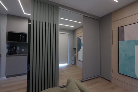 Studio - Ambiente Quarto de kitnet/studio para alugar com 1 quarto, 27m² em Quinta da Paineira, São Paulo