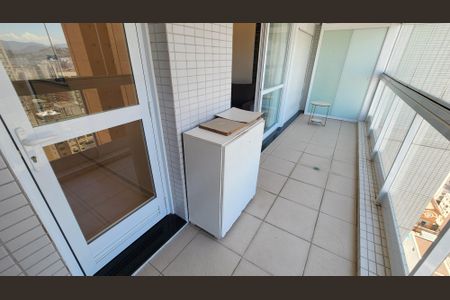 Varanda da Sala de apartamento para alugar com 1 quarto, 57m² em Gonzaga, Santos