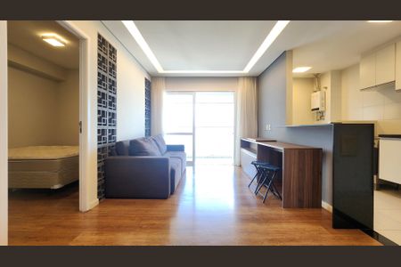 Sala de apartamento para alugar com 1 quarto, 57m² em Gonzaga, Santos