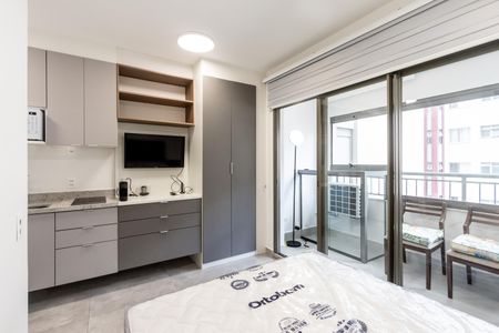 Studio para alugar com 25m², 1 quarto e sem vaga Studio para alugar com 25m², 1 quarto e sem vagaQuarto