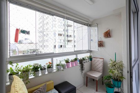 Varanda da sala  de apartamento à venda com 2 quartos, 61m² em Ouro Preto, Belo Horizonte