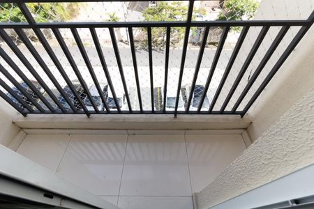 Varanda da Sala de apartamento à venda com 2 quartos, 46m² em Vila Caraguata, São Paulo