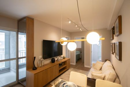 Sala de apartamento à venda com 1 quarto, 43m² em Vila Gustavo, São Paulo