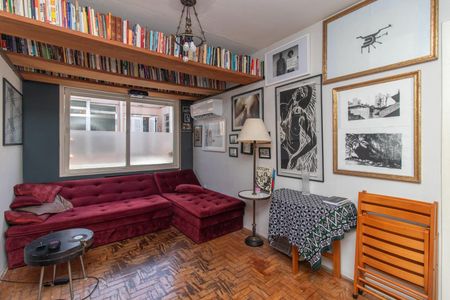 Sala de apartamento à venda com 1 quarto, 54m² em Azenha, Porto Alegre