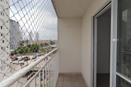 Varanda da Sala de apartamento à venda com 2 quartos, 52m² em Vila Alzira, Santo André