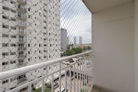 Varanda da Sala de apartamento à venda com 2 quartos, 52m² em Vila Alzira, Santo André