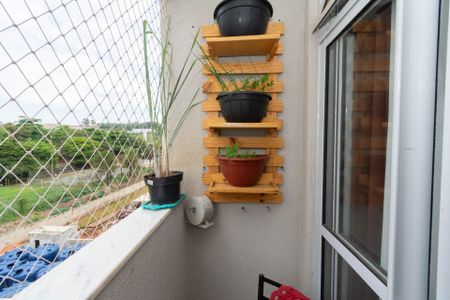 Varanda da Sala de apartamento à venda com 2 quartos, 48m² em Jardim Riacho das Pedras, Contagem