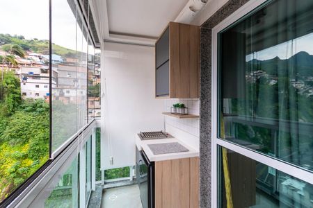 Varanda gourmet de apartamento à venda com 2 quartos, 64m² em Tijuca, Rio de Janeiro
