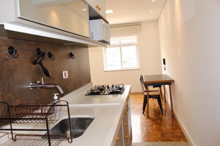 Cozinha de kitnet/studio para alugar com 1 quarto, 20m² em Santa Cecilia, São Paulo