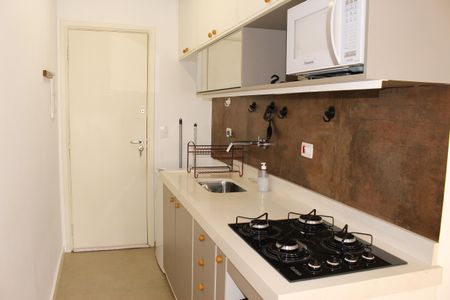 Cozinha de kitnet/studio para alugar com 1 quarto, 20m² em Santa Cecilia, São Paulo