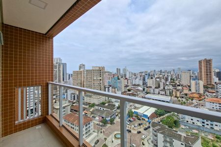 Sacada  de apartamento para alugar com 1 quarto, 37m² em Boqueirão, Praia Grande