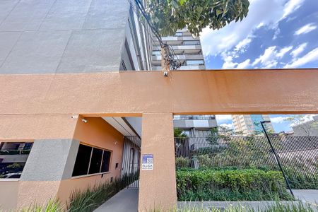 Studio para alugar com 29m², 1 quarto e sem vagaFachada com Plaquinha