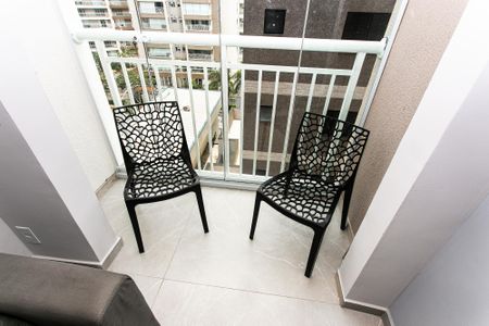 Varanda da Sala de apartamento para alugar com 1 quarto, 27m² em Tatuapé, São Paulo