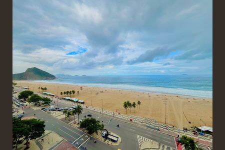 Sala - vista livre para a praia de apartamento para alugar com 3 quartos, 153m² em Copacabana, Rio de Janeiro