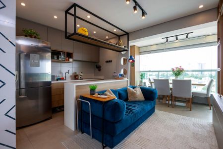 Sala de apartamento à venda com 1 quarto, 44m² em Campo Belo, São Paulo