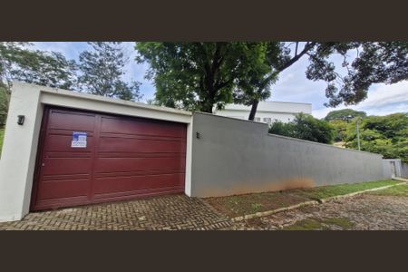 Fachada placa  de casa de condomínio à venda com 5 quartos, 540m² em Francisco Pereira, Lagoa Santa