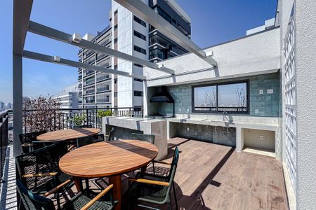 Studio para alugar com 31m², 1 quarto e sem vaga Studio para alugar com 31m², 1 quarto e sem vagaÁrea comum - Churrasqueira