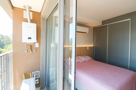 Varanda de kitnet/studio para alugar com 1 quarto, 24m² em Vila Cordeiro, São Paulo