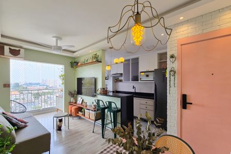 Sala de apartamento para alugar com 2 quartos, 54m² em Vila Santa Luzia, São Bernardo do Campo