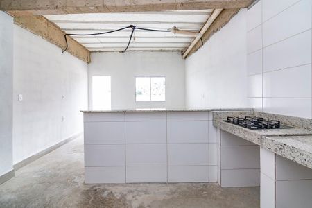 Cozinha de kitnet/studio para alugar com 1 quarto, 35m² em Vila Barragem Santa Lúcia, Belo Horizonte