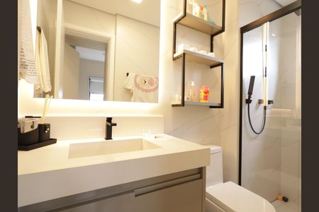 Apartamento para alugar com 125m², 3 quartos e 2 vagasBanheiro da Suíte 1