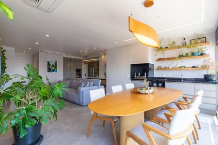 Varanda Gourmet de apartamento à venda com 3 quartos, 125m² em Campo Belo, São Paulo
