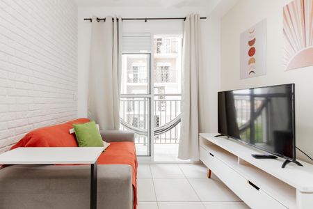 Sala de apartamento para alugar com 1 quarto, 30m² em Jardim Caravelas, São Paulo