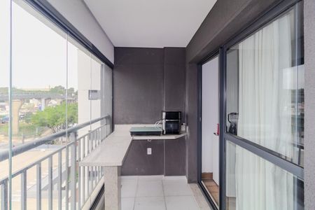 Sacada do Studio de apartamento para alugar com 1 quarto, 30m² em Jardim Independência (são Paulo), São Paulo